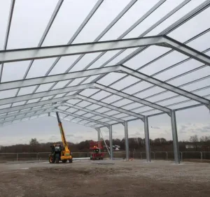 Steel installation at Trent Furniture