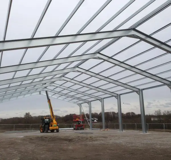 Steel installation at Trent Furniture
