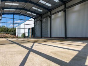 Hot Rolled Steel Framed Building under construction in Manchester