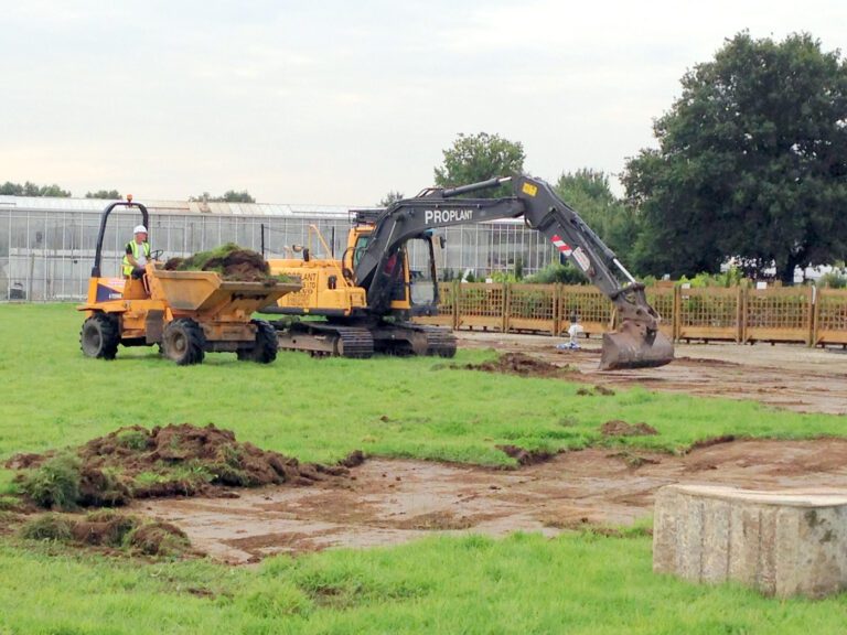 Foundations under construction