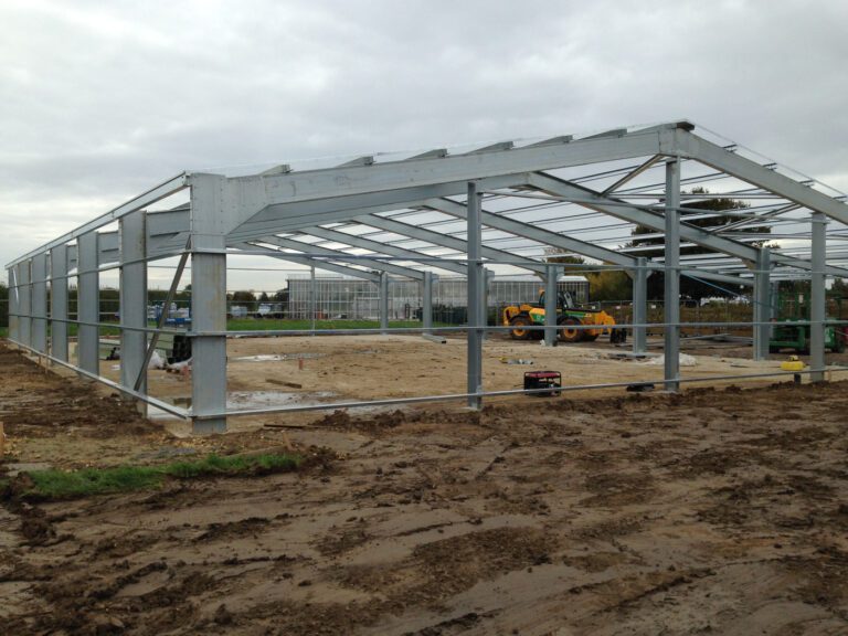 waste treatment building in Yorkshire under construction