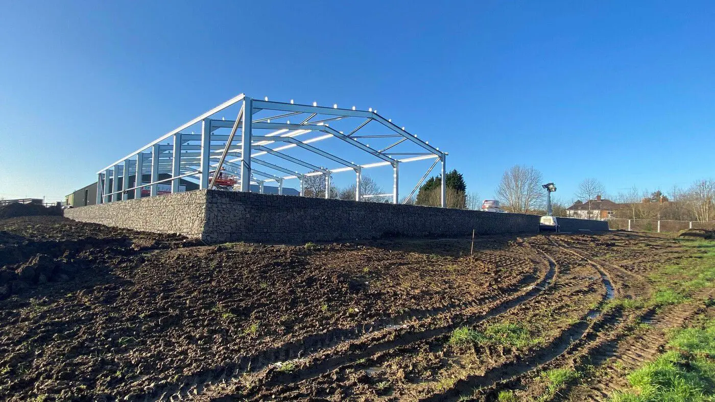 Steel Building Under Construction